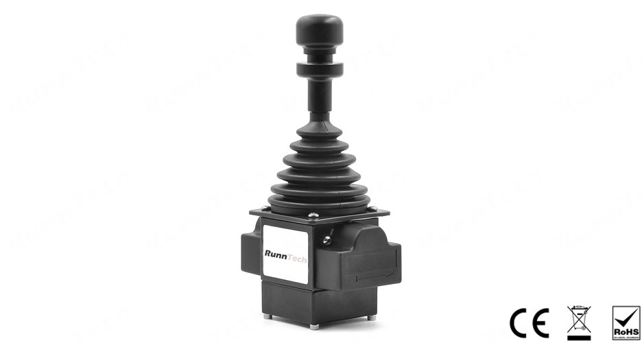 RunnTech Industrial Single Axis Potentiometer Joystick with +/-10VDC Proportional Output